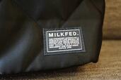 【MILKFED.QUILTING BAG BOOK】バッグ右下のロゴもかわいい
