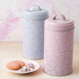 【カルディコーヒーファーム】オリジナル さくらキャニスター缶 ピンク/ブルー：8個　各689円（税込）