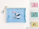 【パンダコパンダ】PVCポーチ(ブルー/ピンク/グリーン/イエロー)　価格：1,760円