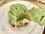 【シャトレーゼ船橋三咲店 スイーツバイキング】クリーム、お芋、バタークリーム、シロップ、ダコワーズの五重奏
