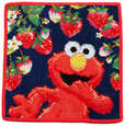 【フェイラー×セサミストリート】「フェイラー セサミストリート エルモ ストロベリーフィールド ハンカチ」3,850円（税込み）