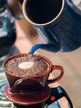 ミカド珈琲 日本橋本店（三越前）／スペシャリティコーヒーは600円。注文ごとにハンドドリップする。
