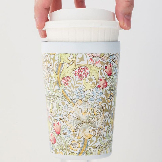 【ウィリアム・モリス 真空断熱タンブラー ゴールデン・リリー】カップコーヒーがそのまま入る