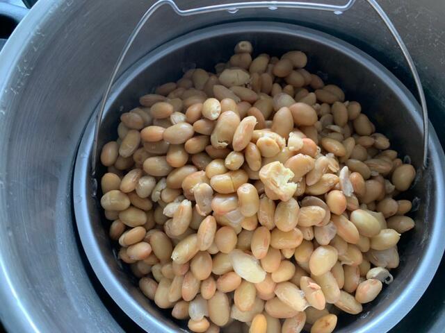 【自家製みそ作り】蒸し上がりは全体的に茶色味を帯びています