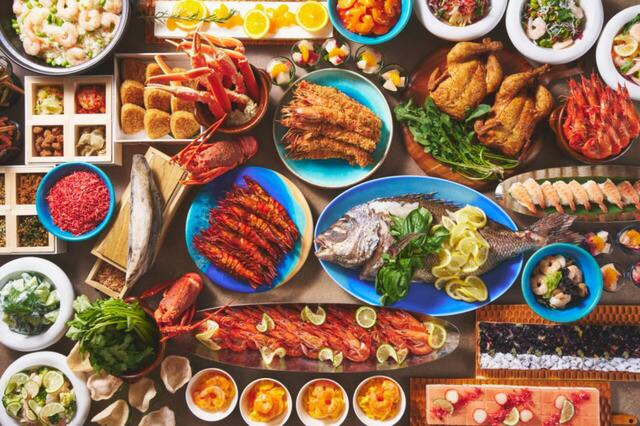 「至福の海老づくしビュッフェ～五感で愉しむ贅沢エビ・セレクション～」＜期間：2026年3月10日〜7月6日＞【【沖縄】進化した“至福の海老づくしビュッフェ”！「ヒルトン沖縄北谷リゾート」の大人気ビュッフェが3年連続で開催されます！】