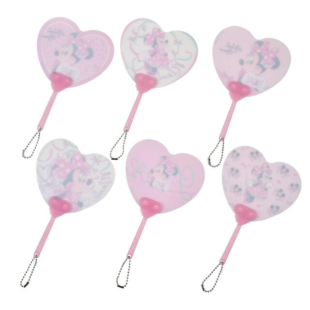 ミニー シークレットうちわ ミニ ホログラム チェーン付き MINNIE DAY 2026 500円