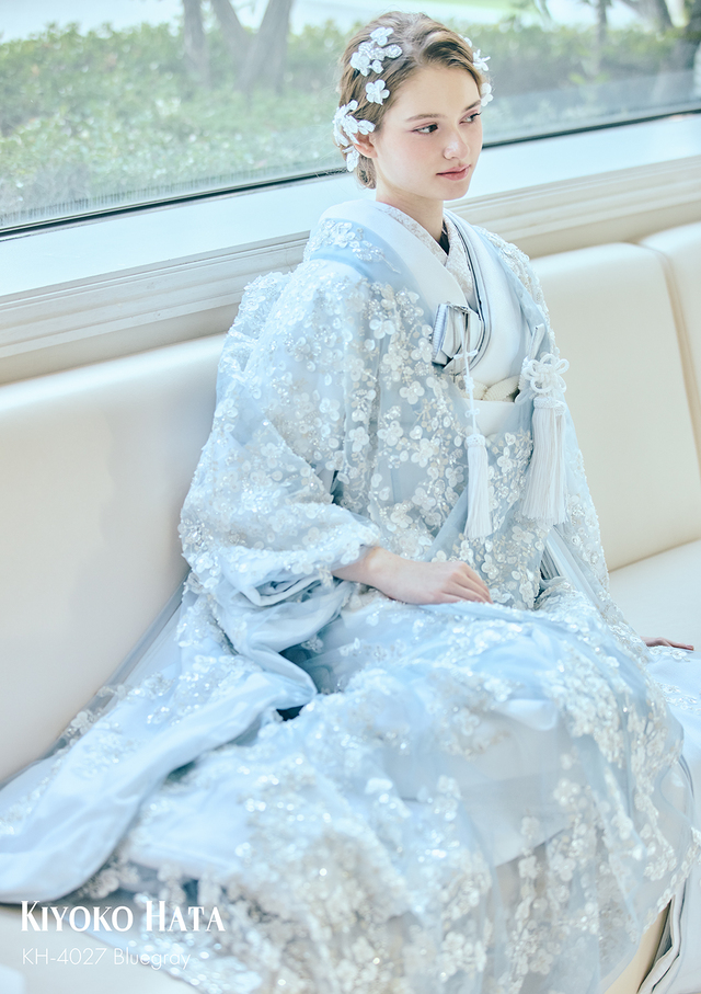 【クラウディア】KIYOKO HATA(キヨコハタ)新作ウェディングドレス|KH-4027_Bluegray