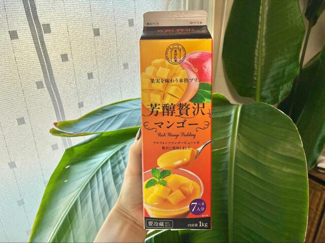 【業務スーパー“冷凍・冷蔵スイーツ”が最強だった】芳醇贅沢マンゴー　537円（税込）