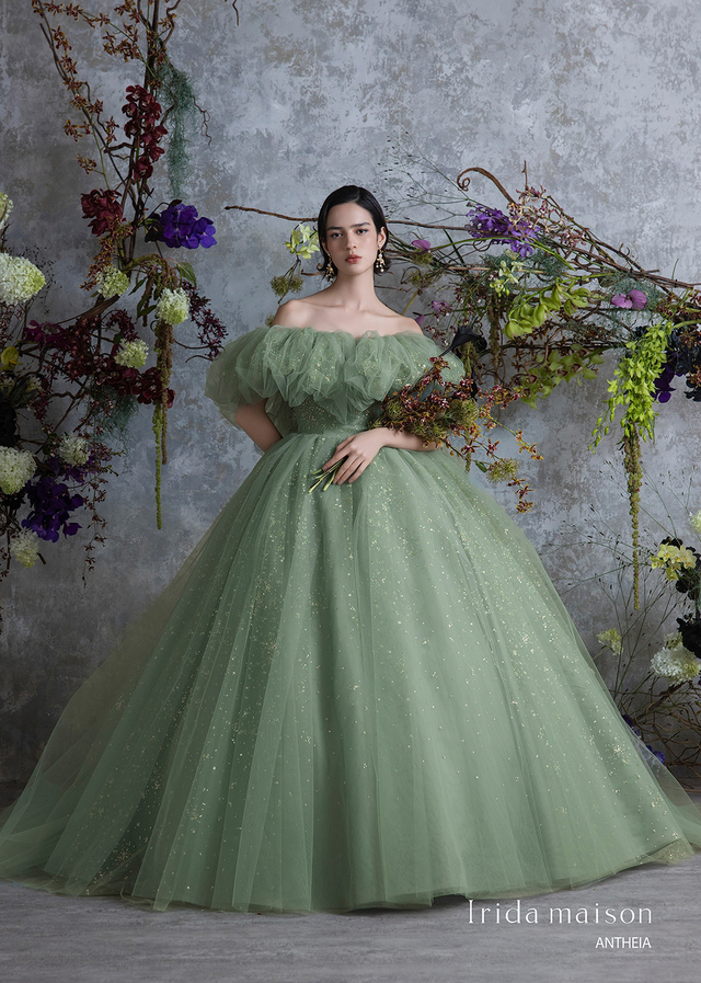 クラウディア｜「Irida maison（イリーダメゾン）」新作ウェディングドレス｜IM-0048_Green