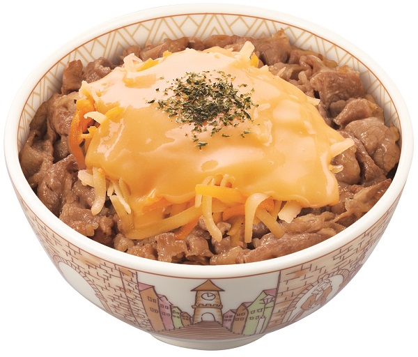 第2位「とろ～り3種のチーズ牛丼」並盛　580円（税込）