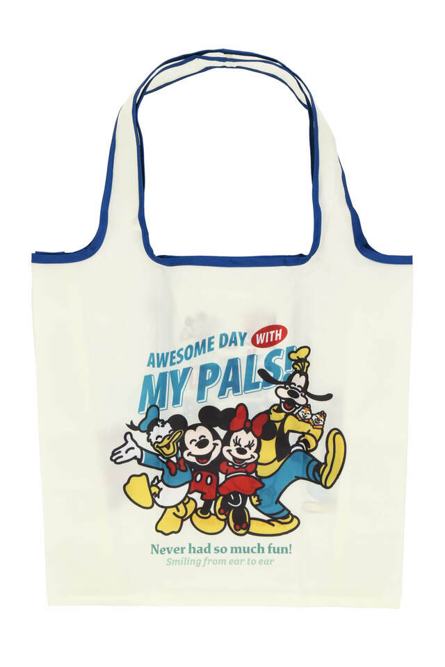 ショッピングバッグ 1,600円｜東京ディズニーリゾート 満面のスマイルのミッキーたちがデザインされたグッズ｜販売店舗：東京ディズニーランド「グランドエンポーリアム」、東京ディズニーシー「フィガロズ・クロージアー」｜発売日：2024年4月25日（木）