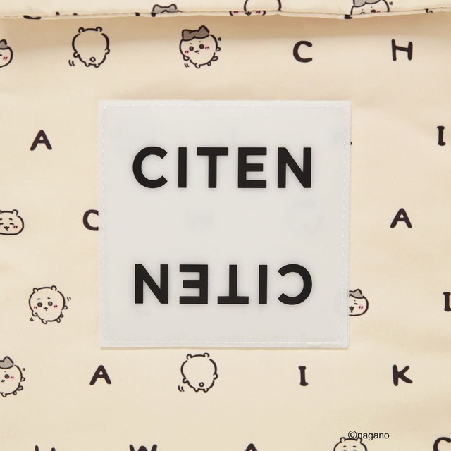 【ちいかわ×CITEN】「ちいかわ CITEN パデッドPCケース」2,970円/ロゴ+ちいかわたちの総柄