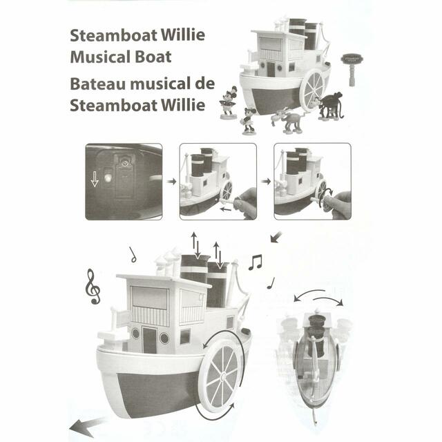 ミッキー&ミニー おもちゃ ボート フィギュア付き ミュージック&ムーブ 蒸気船ウィリー Disney100 Decades 20s Collection 7,700円