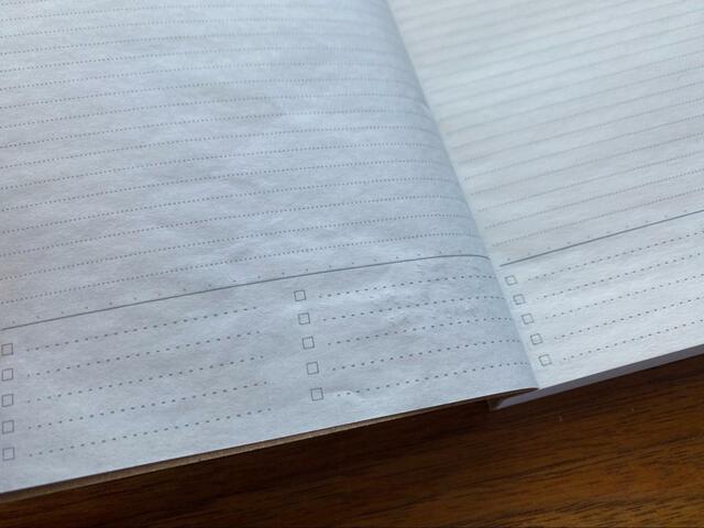 【セリア　B6フリーノート 368ページ】チェックボックスで抜け漏れを防げる