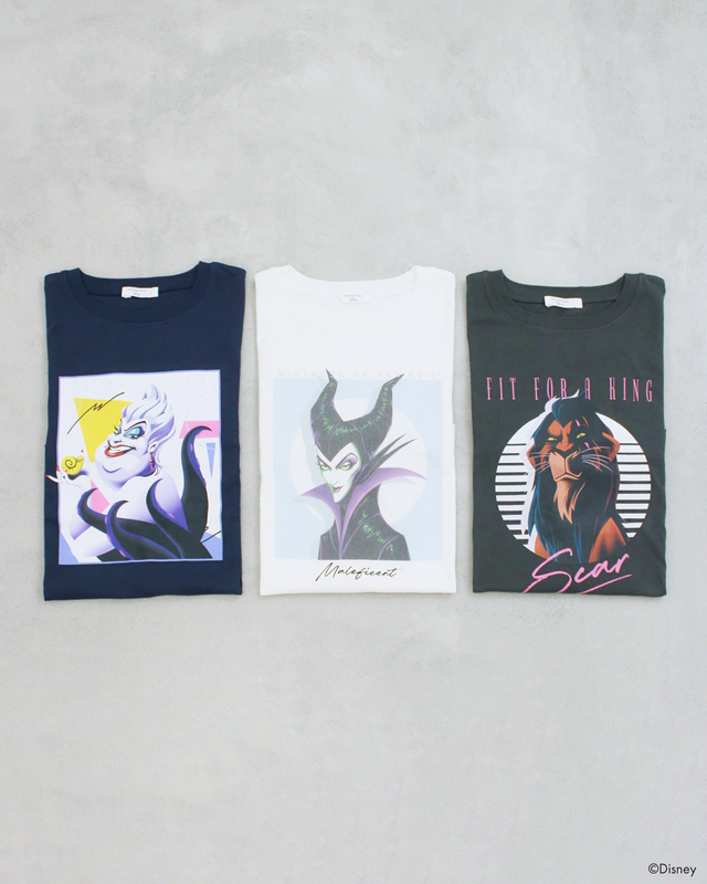 ロンT 4,290円|Samansa Mos2 blue「ディズニーヴィランズ」コレクション