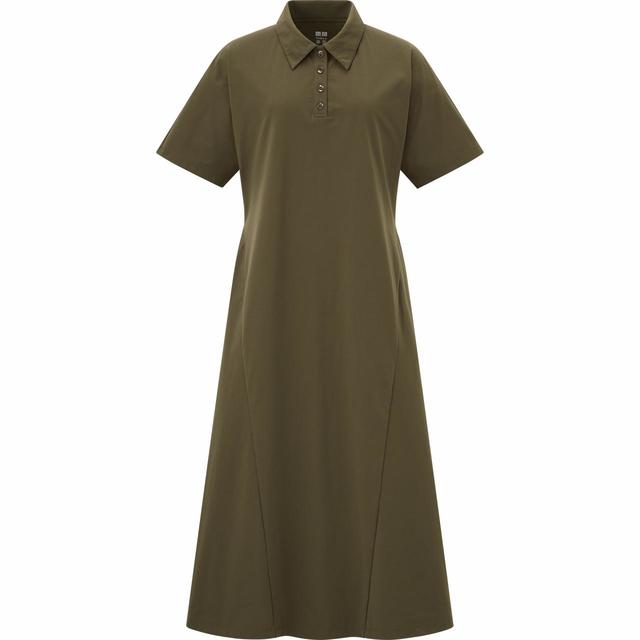 【UNIQLO（ユニクロ） × Theory（セオリー） コラボレーション第二弾】ウルトラストレッチポロワンピース（半袖）