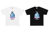 BAPE® X DISNEY STITCH ABC CAMO APE HEAD TEE COLOR: WHITE, BLACK ¥14,300- (税込)【BAPE® × STITCH】