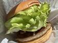 【モスバーガー モーニング野菜バーガー ドリンクセット 】レタスたっぷりが嬉しい