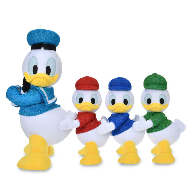 ドナルド&ヒューイ、デューイ、ルーイ ぬいぐるみ Exclusive Magic 18,000円
