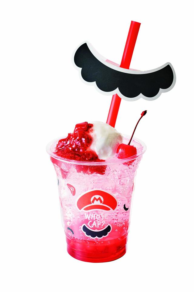 フルーツ・クリームソーダ　マリオのいちごクリームソーダ