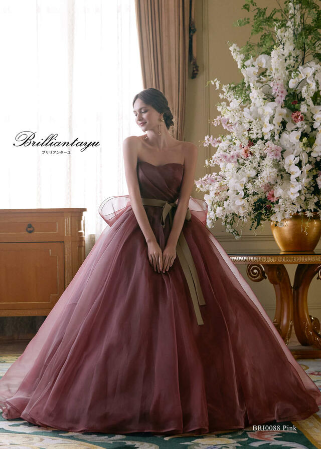 クラウディア｜「Brilliantayu （ブリリアンターユ）」新作ウェディングドレス｜ BRI-0088_Pink