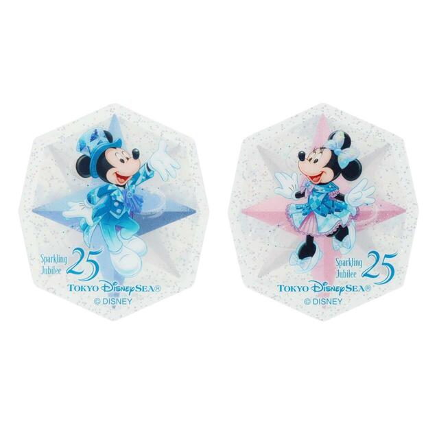 ステッカーセット 1,000円｜「東京ディズニーシー25周年“スパークリング・ジュビリー”」スペシャルグッズ｜販売店舗：東京ディズニーシー「エンポーリオ」｜発売日：2026年4月8日（水）