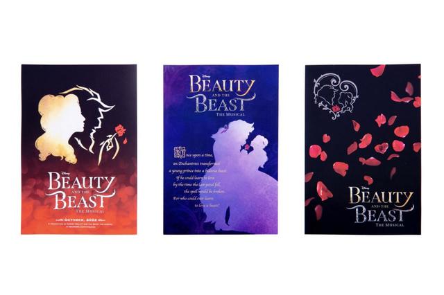 ポストカードセット 1,000円|サイズ:W100×H148㎜|劇団四季 ディズニーミュージカル『美女と野獣』東京ディズニーリゾート内舞浜アンフィシアター公演オリジナルグッズ