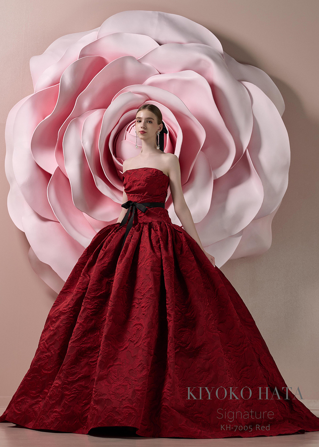 【クラウディア】KIYOKO HATA(キヨコハタ)新作ウェディングドレス|KH-7005_red