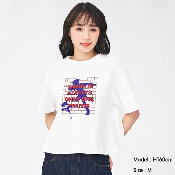 【GU】グラフィックT(半袖) Detective Conan 1(名探偵コナン)(江戸川コナン)(工藤新一)／¥990