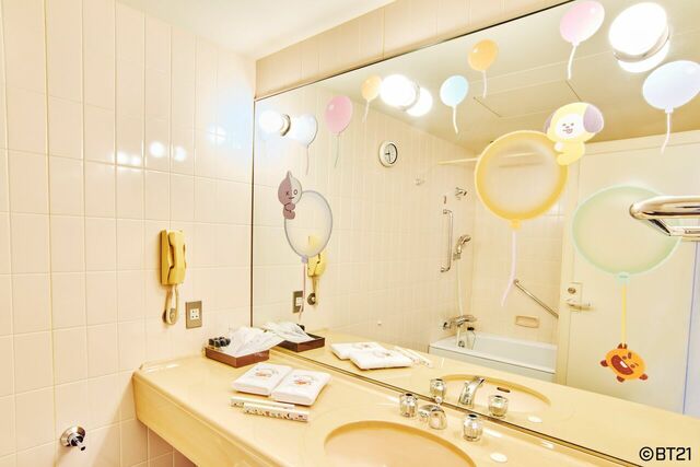 ホテルニューオータニ大阪『BT21 Chill ホカンス #にじいろるーむ』/フォトスポット