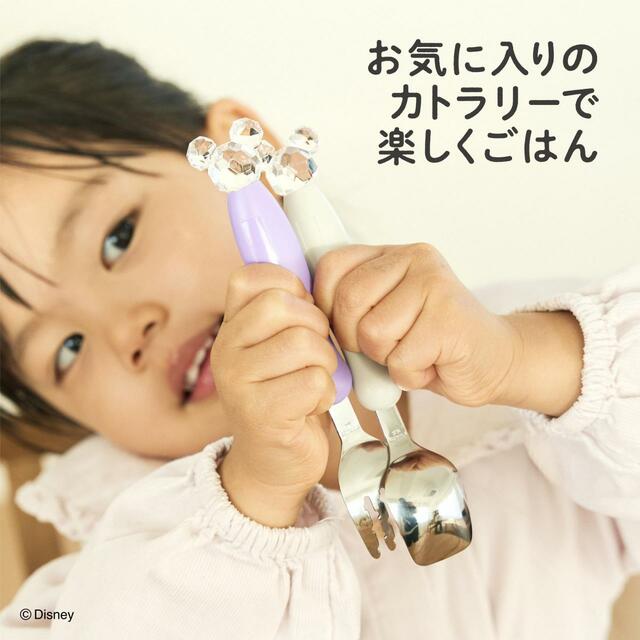 フォーク＆スプーンカバー付 ミッキークリスタル