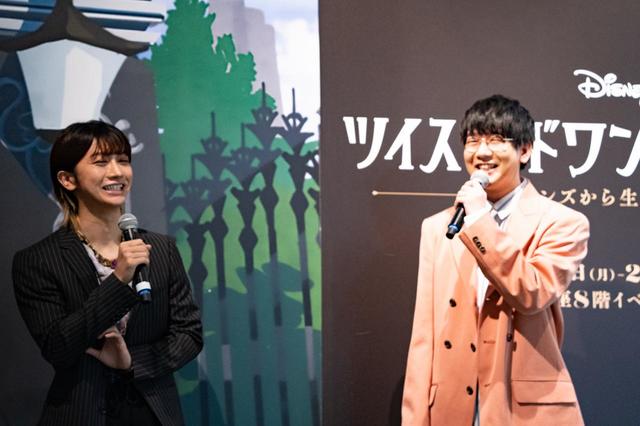 【ツイステ展】トークショーの様子／花江夏樹（右）、古田一紀（左）