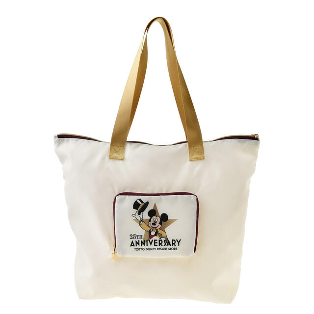 【東京ディズニーリゾート店限定】ミッキー＆フレンズ トートバッグ ポケッタブル 東京ディズニーリゾート店25周年記念 2,900円