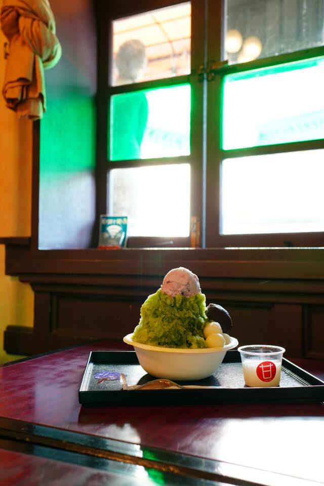 不動行光の宇治抹茶甘酒氷 【「刀剣乱舞 廻」まつり ~京の軌跡~】