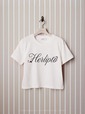 【HELLO KITTY meets Her lip to “Limited Collection”】「HLT x Hello Kitty Front Logo Tee」8,800円(rose/white)