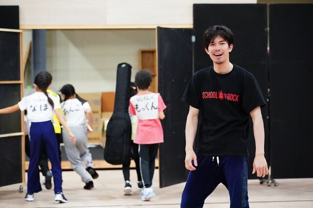 ミュージカル『スクールオブロック』稽古より、柿澤勇人