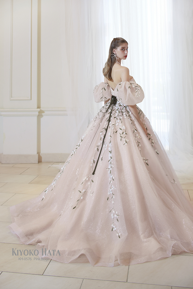 KIYOKO HATA(キヨコハタ)新作ウェディングドレス KH-0576_PinkBeige