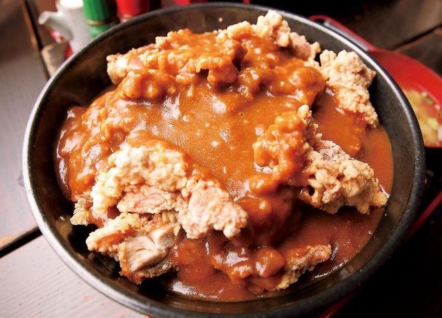 丼や ぶあいそう　とりからカレー丼（特盛）  1050円