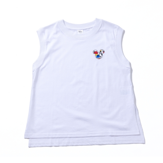 冷感コットンミッキー ワンポイントノースリTシャツ 2,999円｜ディズニー2023春夏コレクション｜スポーツデポ・アルペン