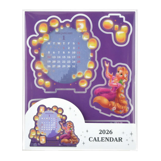 ラプンツェル＆パスカル 卓上カレンダー アクリル CALENDAR＆ORGANIZER 2026 1,800円→1,080円