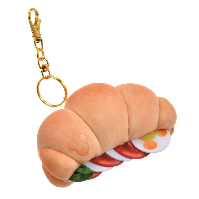 ミッキー ぬいぐるみキーホルダー・キーチェーン クロワッサンサンド MICKEY'S BAKERY 2,000円