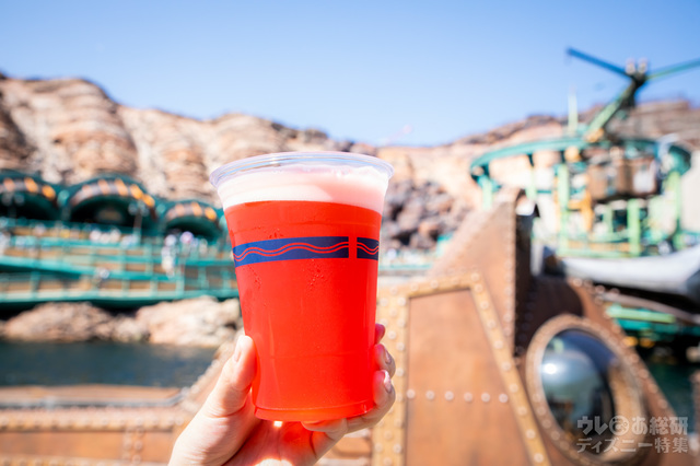 ビアカクテル（ブラッドオレンジ＆ピンクグレープフルーツ）【販売店舗】ノーチラスギャレー｜東京ディズニーシー「ディズニー七夕デイズ」2018年