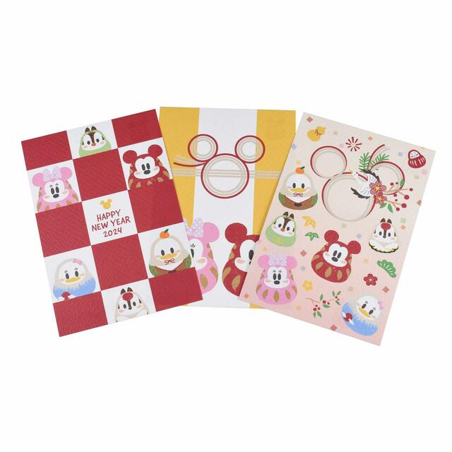 ミッキー＆フレンズ ポストカード セット NEW YEAR 2024 550円 