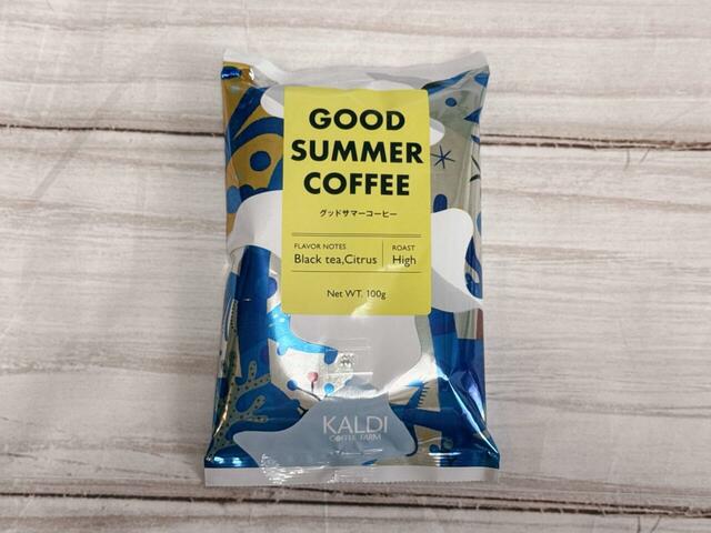 【カルディ 夏のコーヒーバッグ/焙煎珈琲 グッドサマーコーヒー ※バッグ限定】すっきりとした味わいの水洗式コーヒーを使用した中煎り