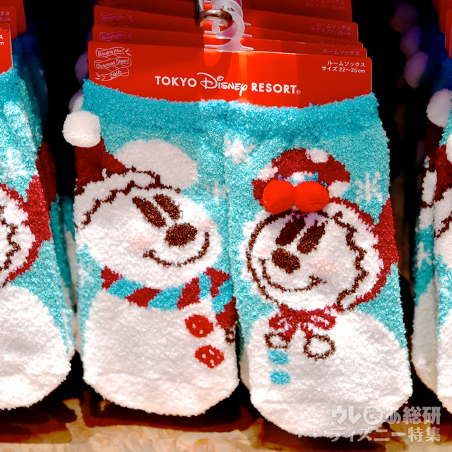 ルームソックス ¥1,800｜ディズニー・クリスマス（2016年）TDL/TDS共通スペシャルグッズ