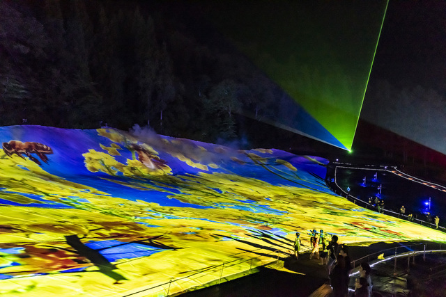 アパリゾート上越妙高「アパリュージョン2019」プロジェクションマッピング