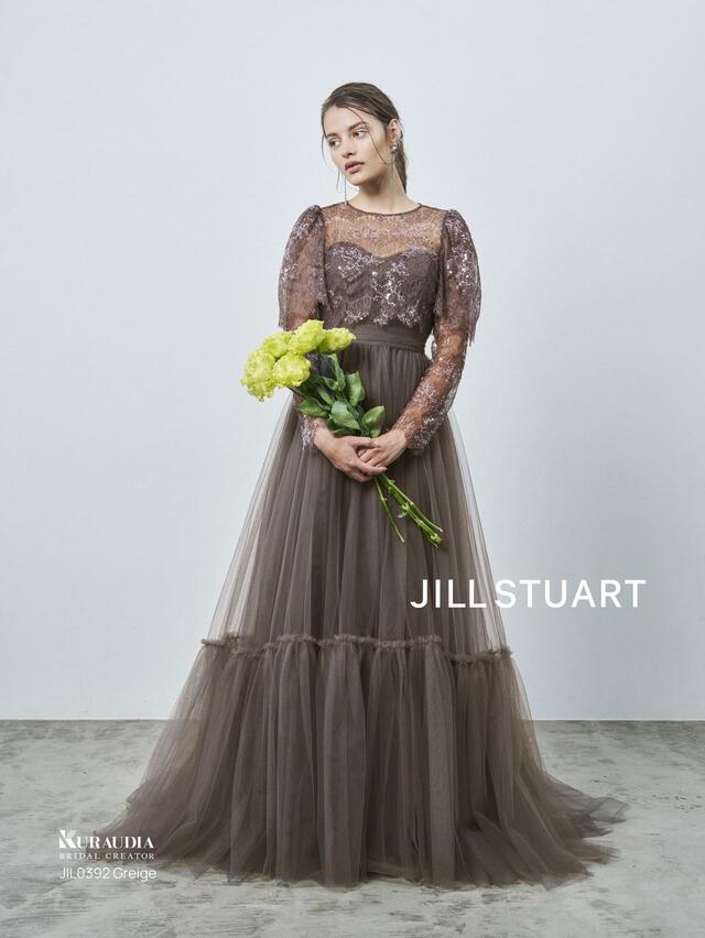 【JILL STUART(ジルスチュアート)新作ウェディングドレス】JIL0392-Greige