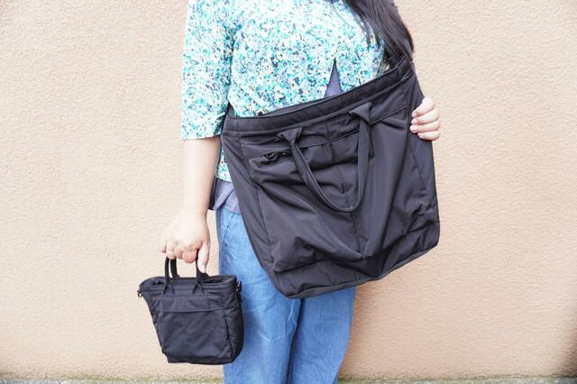 ショルダーストラップを外してミニバッグとして使っても◎