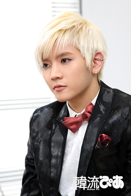 NU’EST・レン＠「韓流ぴあ」取材の様子