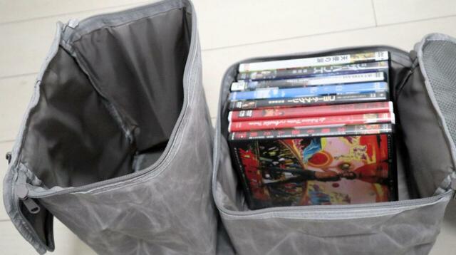 【ワークマン パラフィン帆布スタッキングストレージ 5点セット】深型・平型タイプはDVDソフトが15本程度入ります